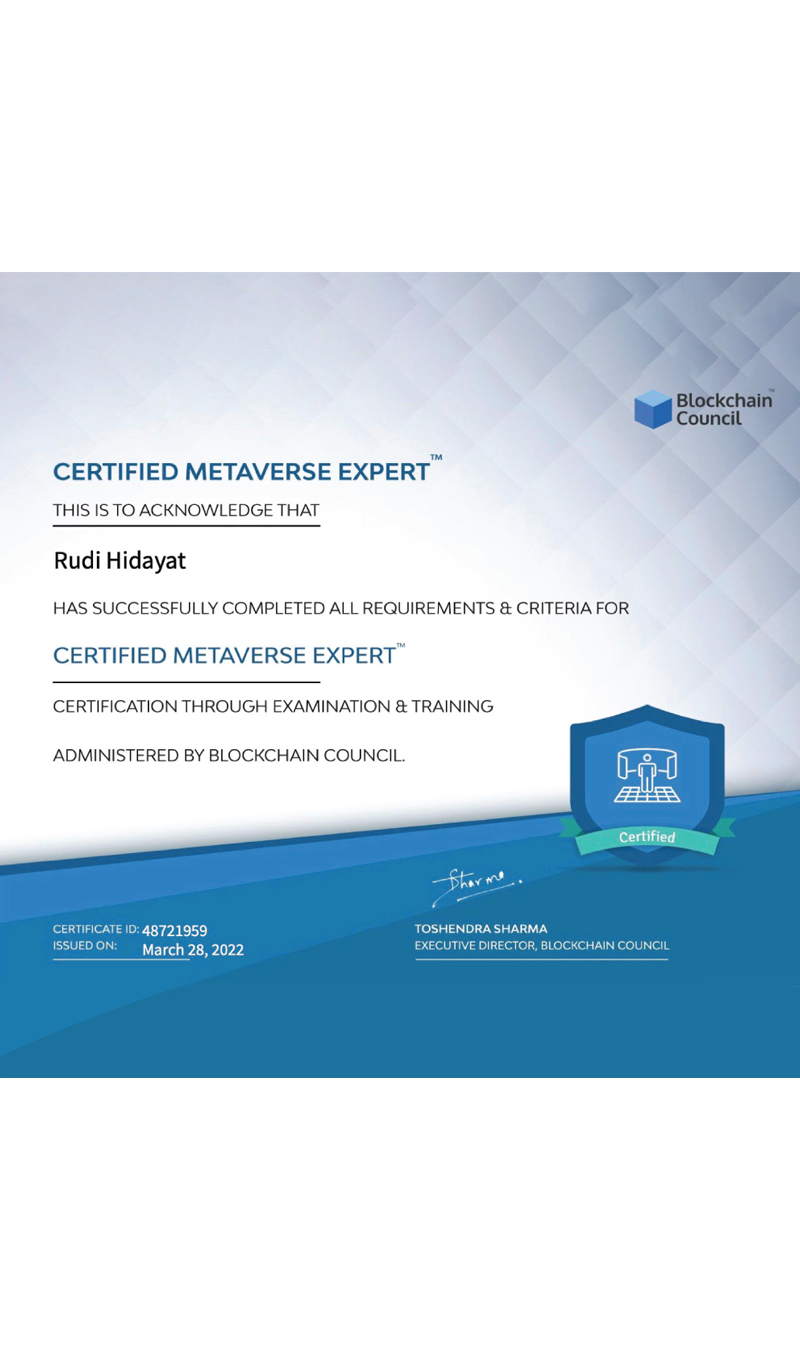 Certified Metaverse Expert