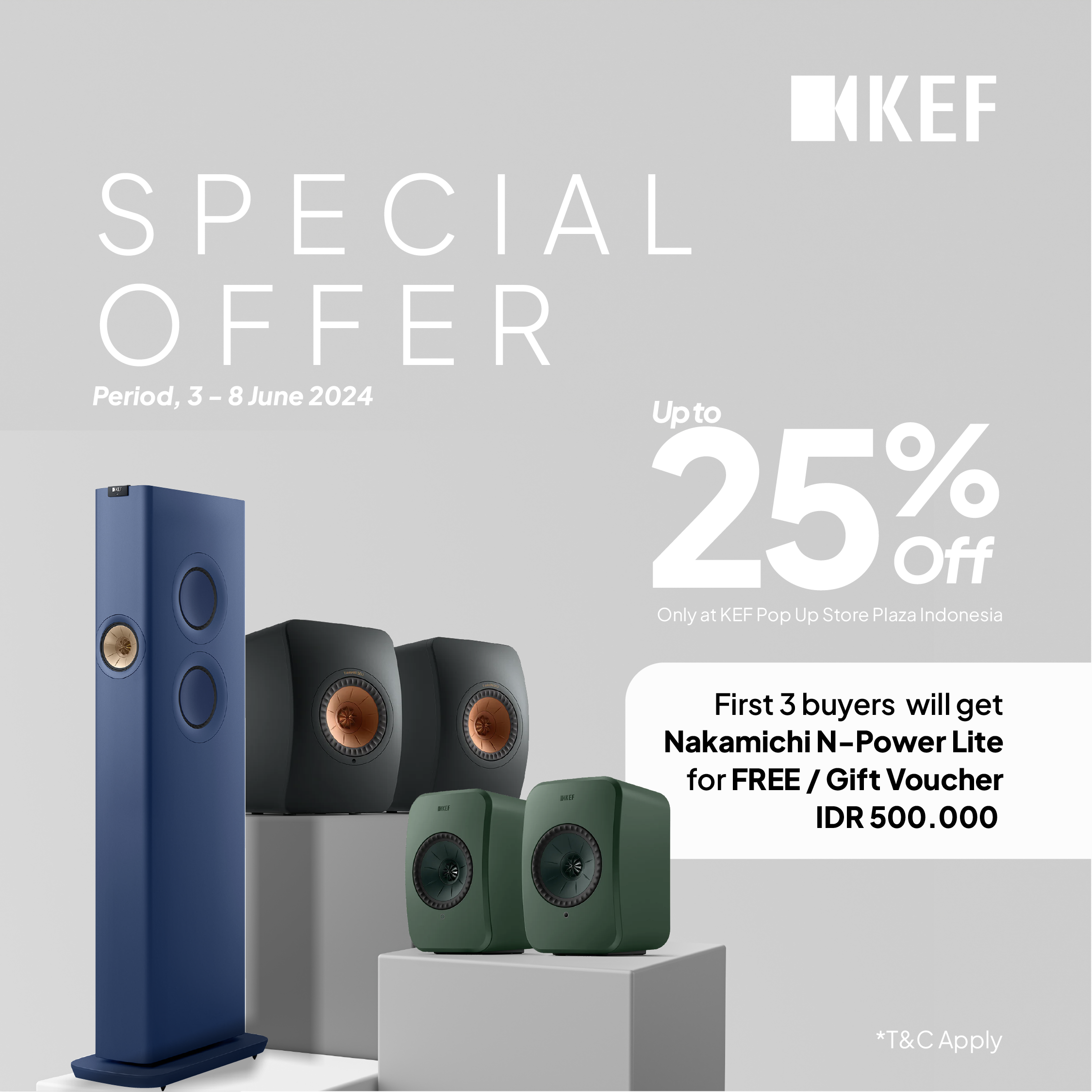 Special Offer at the KEF Pop-up Store!