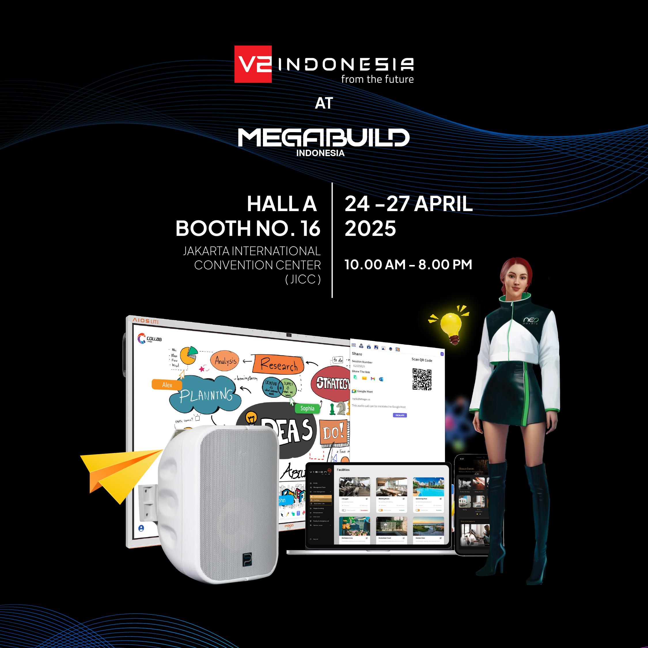 V2 Indonesia at the Megabuild Indonesia Expo