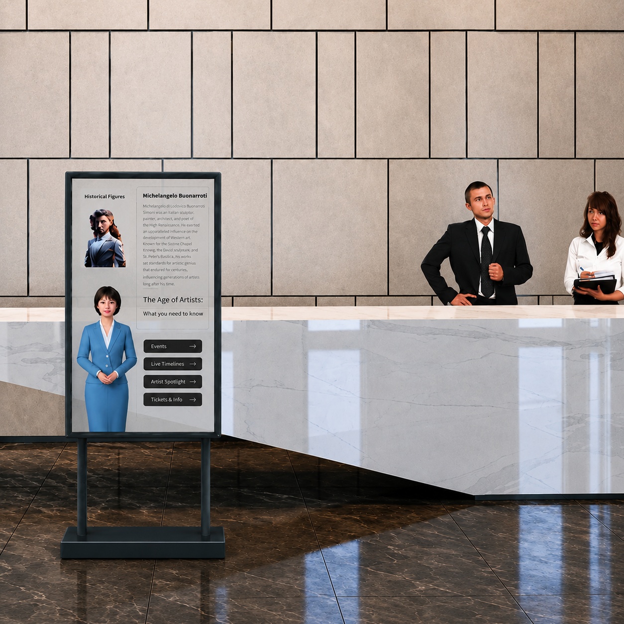 Standing OLED Transparent
