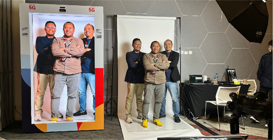 Proto Hologram at Event Telkomsel Enterprise Solution Day