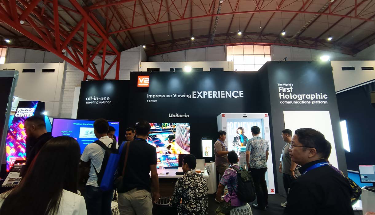 V2 Indonesia Booth at Indonesia International Smart City 2023 Expo & Forum Exhibition
